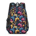 thumbnail image 2 of Game Controller Black Pattern Backpack for School, Cute School Bag with Adjustable Shoulder Straps and Padded Back, 16.9"x12.6"x5.9", 2 of 5