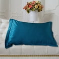 thumbnail image 4 of Clearance! Solid Color Faux Silk Pillowcase Silk No Zipper Envelope Pillow Pillow Cover, 4 of 7