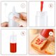 thumbnail image 2 of Botellas de condimentos exprimibles de plástico de calidad alimentaria, 2 uds., 8oz, con tapa para dispensadores de condimentos para botellas de salsa, 2 of 5