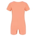 thumbnail image 2 of TiaoBug Kids Girls Short Sleeves Ballet Dance Gymnastics Leotard Solid Color Jumpsuit 4-14, 2 of 6
