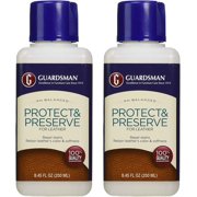 Guardsman Protect & Preserve for Leather 8.4 oz - Repels Stains, Retains Color and Softness, Great for Leather Furniture & Car Interiors - 471000-2 Pack