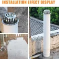 thumbnail image 3 of Drain de Sol de Toit de Balcon en Acier Inoxydable Rond Grand Déplacement Anti-Blocage Écran de Filtre Couverture Drain de Sol Extérieur, 3 of 5