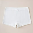 thumbnail image 2 of hoksml Children's Cotton Panties Underwear Girls' Medium To Large Elastic waist Solid color Front Bow Boxer Briefs (4-13), 2 of 4