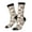 3 Black, variant on leaf Moose fox owls tree Pattern Sport Socks for Women and Men Crew Socks Sporty Calf Socks Casual Socks