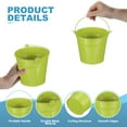 thumbnail image 3 of Small Metal Buckets with Handle Mini Galvanized Bucket Colorful Easter Buckets Green/Yellow/Orange/Blue/Red/Purple 5"x4.7" 12 Pcs, 3 of 6