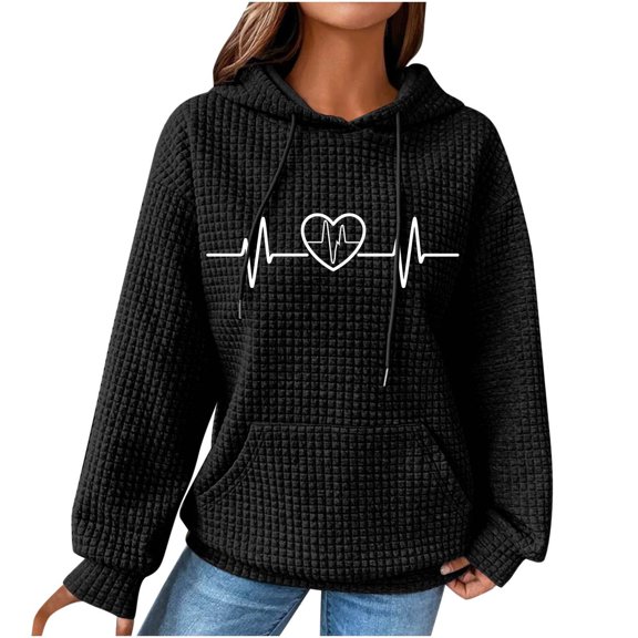 Aofany Womens Tops Long Sleeve Fall Women's Autumn Winter Hoodie Sweatshirt Pullover Tops Long Sleeved Comfortable Sweatshirt