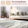 thumbnail image 2 of ODIKA 5' x 7' Machine Washable Non-Slip Area Rug, Contemporary Wave High Traffic Rug, Gray, 263414, 2 of 7