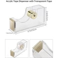 thumbnail image 3 of Staplers and Staples Set, MSDADA Acrylic Stapler with 1000 Pcs Staples, Staple Remover, Clear Acrylic Tape Holder with Tape, Office Accessories, Office Supplies Stationary Set(Gold), 3 of 6