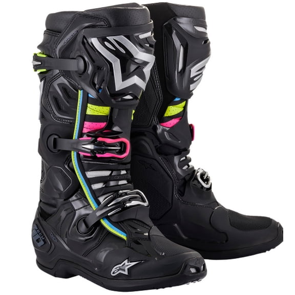 Alpinestars Tech 10 Supervented Adult Street Motorcycle Boots - Black Hue / 7