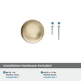 thumbnail image 4 of Amerock Coble 1-1/8 inch (29mm) Diameter Golden Champagne Cabinet Knob, 4 of 6