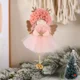 thumbnail image 4 of 2 pcs Angel Doll Pendant Tree Hanging Ornaments,Christmas Angels courtyard Ornament Pendant,for Christmas Party New Year,Party（pink, and coffee）, 4 of 5