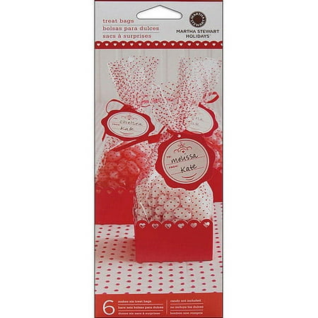 martha stewart crafts valentines day mini cello and tray bags