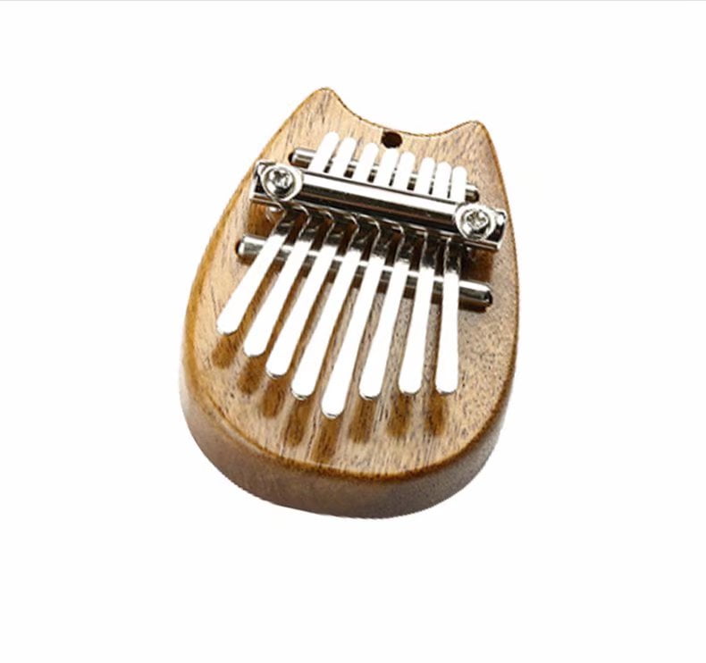 8 Keys Mini Kalimba Thumb Piano,Kalimba Music Pocket Thumb Piano,Wood