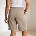 thumbnail image 4 of Hurxie Cotton Sweat Shorts with Pockets for Women Athletic Lounge Sports Workout Bermuda Knee Shorts Khaki,2XL, 4 of 5