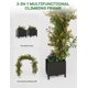 thumbnail image 3 of Yeshouse Arco de boda de 94,5" con jardineras, cenador de jardín de metal recubierto de PE, resistente al óxido, ideal para plantas trepadoras, patio, fiestas y decoración de bodas, 3 of 6