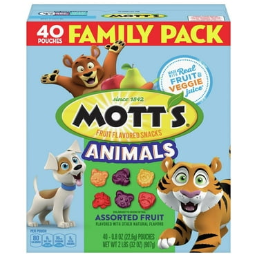 Mott's Assorted Animals Fruit Snacks - 40 ct Packaging may vary
