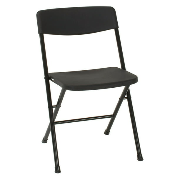 Cosco Resin 4 Pack Folding Chair With Molded Seat Black Walmart Com Walmart Com