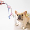 thumbnail image 2 of Pet Rope Toy Candy Dumbbells Corn Design Dog Rope Ball Dog Chew Toy for Puppy, 2 of 10