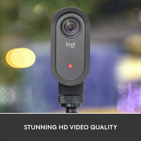 Logitech - Mevo Start Live Streaming HD Action Camera - Black