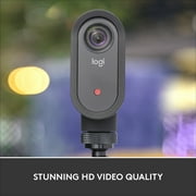 Logitech Mevo Start, Wireless Live Streaming Camera, 1080p HD Video Quality, Intelligent App Control, Stream via LTE or Wi-Fi - Black