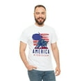 thumbnail image 2 of Cypher Sage America Forever #5 Patriotic Short Sleeve Unisex White T-shirt, 2 of 12
