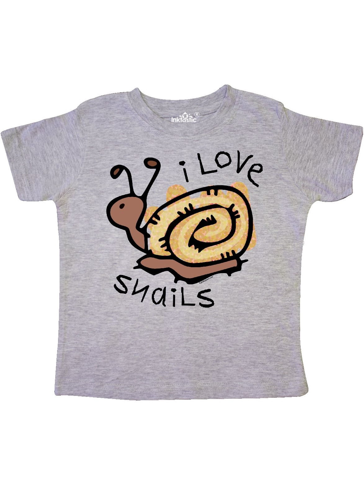 INKtastic I Love Snails Toddler TShirt