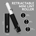 thumbnail image 2 of Lint Roller Flint Classic negro retráctil con 90 hojas, 2 of 9