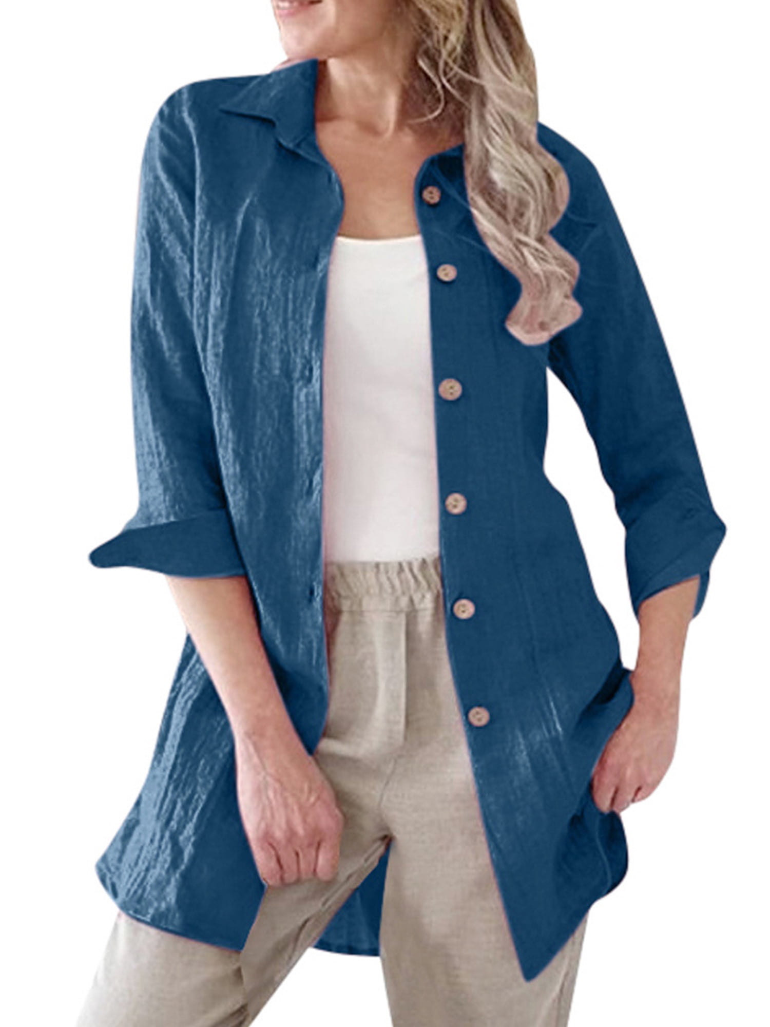 long linen cardigan womens