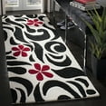 thumbnail image 2 of SAFAVIEH Soho Kate Abstract Wool Area Rug, Ivory/Black, 7'6" x 9'6", 2 of 9
