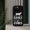 thumbnail image 4 of DistinctInk Tough Case for Apple iPhone 14 Pro MAX (6.7" Screen), Compatible with MagSafe Charging - Easily Distracted By Cows, 4 of 6