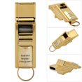 thumbnail image 3 of Portable Outdoor Sports Referee Safety Whistle Football Basketball with Lanyard (Golden+Silver), 3 of 8