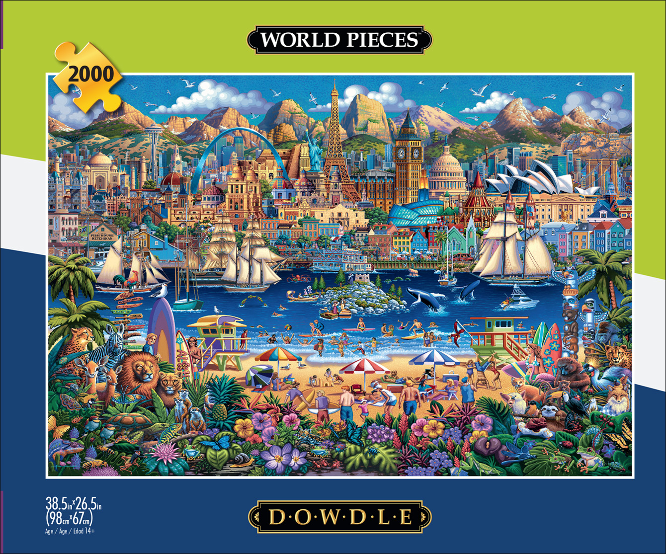 Free Shipping! Buffalo Games 2000-Piece Precision Jigsaw Puzzle