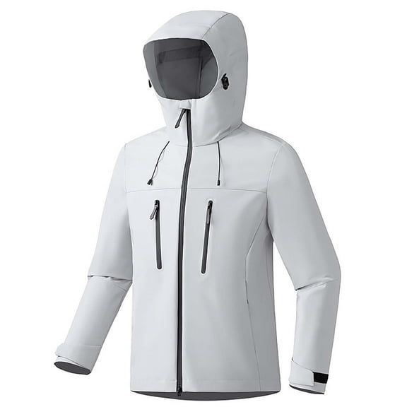 YUTK Women's Waterproof Lightweight Rain Jacket, Packable Hooded Windbreaker for Outdoor Activities Gray Xs-3Xl