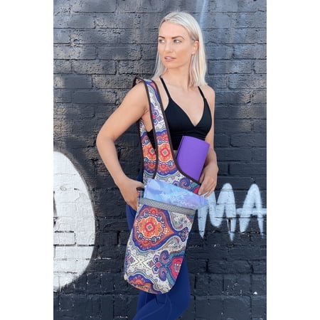UPC: 0702038294443 | Yoga Mat Carrying Tote Bag with Large Pockets