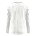 thumbnail image 5 of EDFBUYKRS Plaid Shirt for Women Oversized Flannel Long Sleeve Shirts Casual Button Down Blouse Tops with Pockets L, 5 of 5