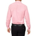 thumbnail image 2 of G-Style USA Men's Slim Fit Long Sleeve Dress Shirt - Pink - 2XL/18-18.5/36-37, 2 of 5