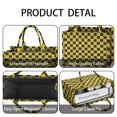 thumbnail image 4 of Large Capacity Tote Bag,Yellow and Black Checkerboard Checkered Pattern Handbag Fashion Luxury Tote Bag,15.7"x13"x 5.1" Inches,Laptop Compatible, 4 of 6