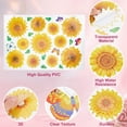 thumbnail image 2 of Sunflower Wall Stickers 3D Flower Wall Decals Wall Art DIY Floral Wall Decor Retro Butterfly Removable for Kitchen Home Living Room Bedroom TV Bathroom Window Door Decoration 25 x 14.3 Inch DIY, 2 of 5