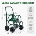 thumbnail image 5 of Zimtown Heavy Duty Hose Reel Cart, 250FT Capacity Mobile Steel Garden Tool with Integrated Storage Basket, 5 of 11