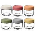 thumbnail image 1 of 6pcs Glass Mason Jars For Overnight Oats With Lids In Vibrant Colors Storage Stackable Yogurt Containers, 1 of 5