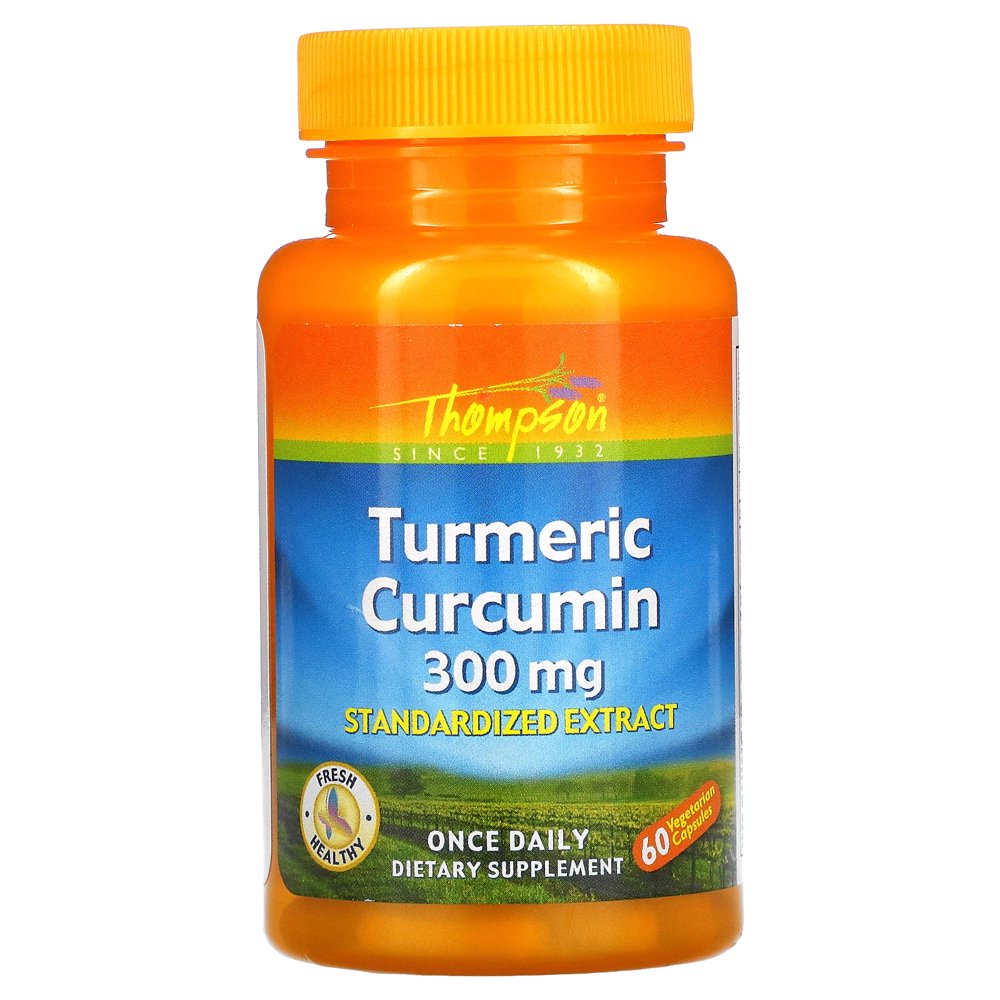Thompson Turmeric Curcumin, 300 mg, 60 Vegetarian Capsules Walmart