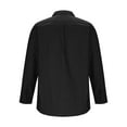 thumbnail image 5 of Txeol Men's Denim Button Down Shirts Lapel Collar Long Sleeve Blouses with Pocket,Black,M, 5 of 7
