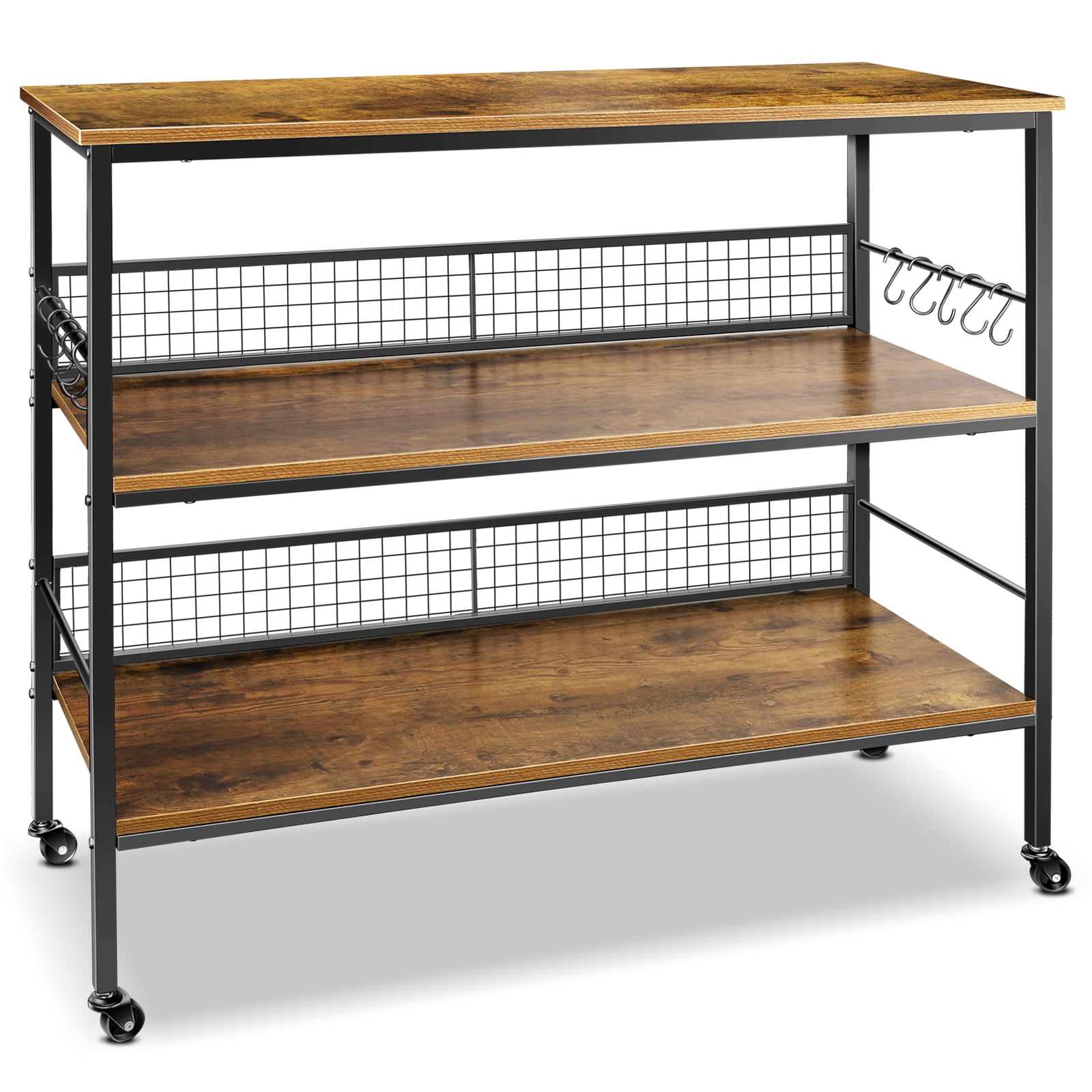 Buy Cheflaud Rolling Kitchen Storage Cart Island with large open