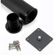 thumbnail image 5 of CHAO 4 patas negras ajustables Patas de gabinete gruesas de 80 mm de altura Patas de mesa Patas de muebles, altura ajustable de acero inoxidable 0-15 mm Vienen con acero inoxidable, 5 of 5