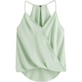 thumbnail image 1 of playera sin mangas con tirantes delgados para mujer verde, (Plain Green) M verde, (Plain Green) M Xishao ropa, 1 of 2