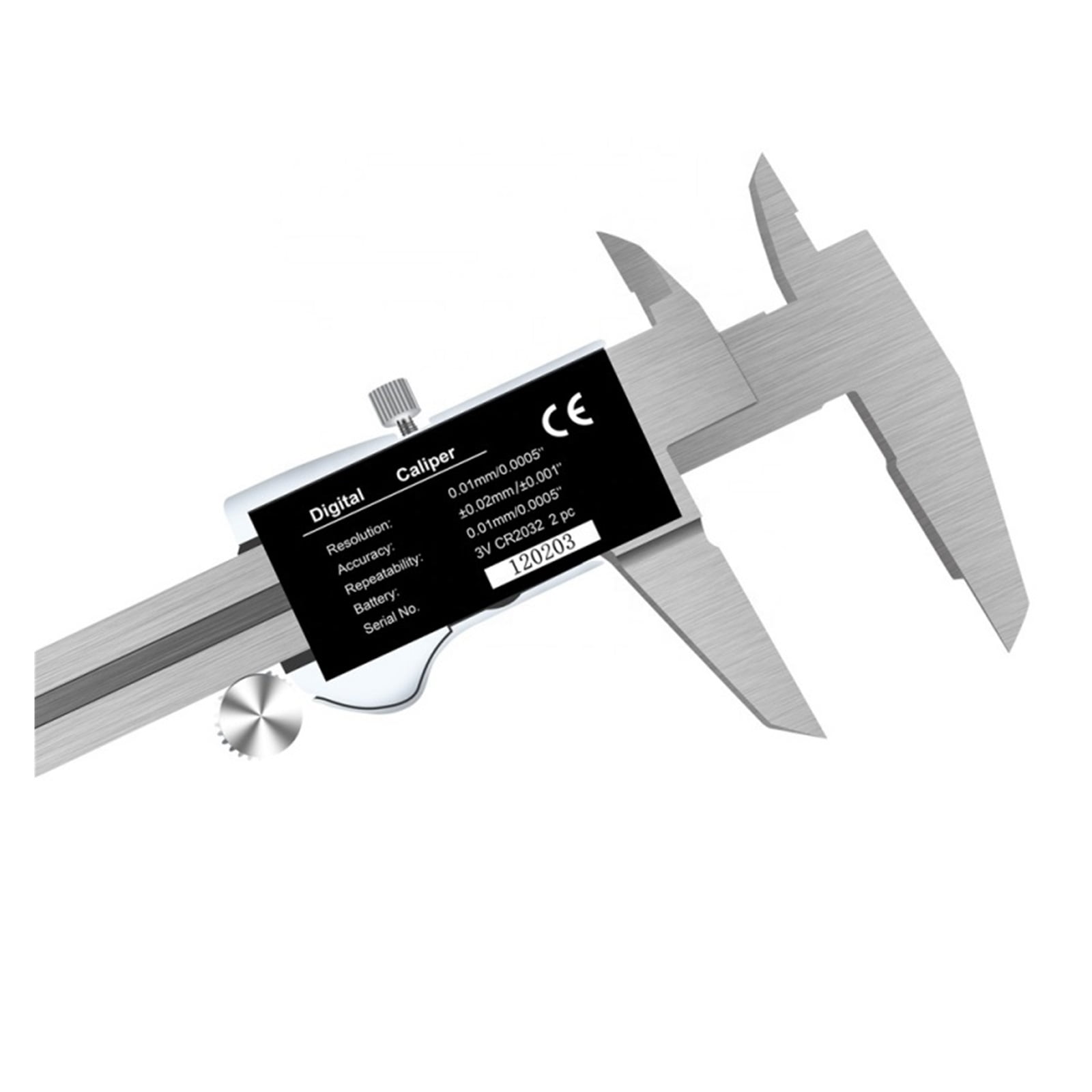 0-150mm 6" Stainless Steel Electronic Digital Caliper IP54 Waterproof Metric Vernier Measurement Tool With LCD Screen