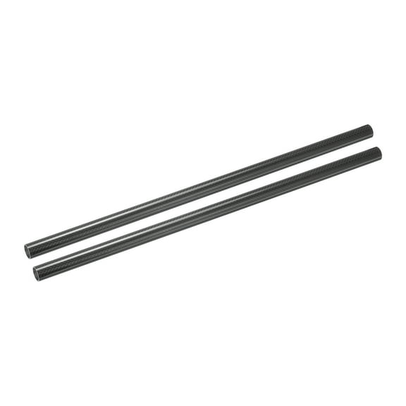 Uxcell 2Pcs Carbon Fiber Tubes 14x16x420mm Glossy Surface Rod 3K Roll Wrapped Round Tubing for RC Airplane