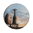 thumbnail image 2 of Bingfone Elephant Giraffe Spare Tire Cover Weatherproof Universal Wheel Protectors For Rv Camper Travel Trailer Suv Truck 14 Inch, 2 of 9