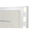 thumbnail image 4 of JERFIT Milky White Queen 5-Piece LED Modern Bedroom Set with Upholstered Bed, Dresser, Mirror, Nightstand & Chest, Wood Furniture, 4 of 10
