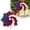 A, variant on 250th Anniversary Patriotic Wreath, Memorial Red White Blue Wreath for Front Door, All-Weather Farmhouse Decor for Memorial Day, Independence Day & Year-Round Outdoor Use,B